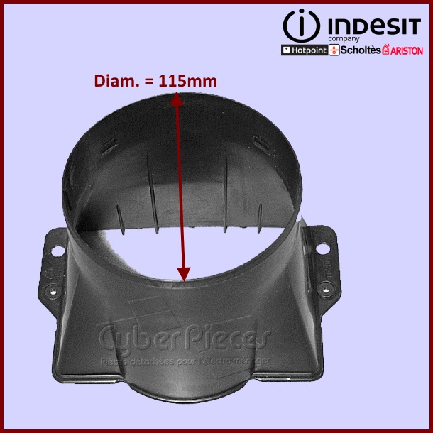 RACCORD EVACUATION C00242759 - Pièces hotte