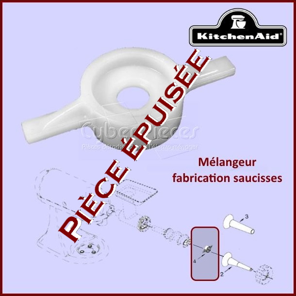 Adaptateur tube à saucisses FGA Kitchenaid 242791 - Pièces robot pâ...