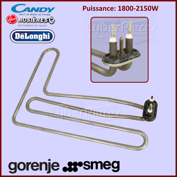 Thermoplongeur 1800 w-230v Smeg 806890379 - Pièces lave-vaisselle