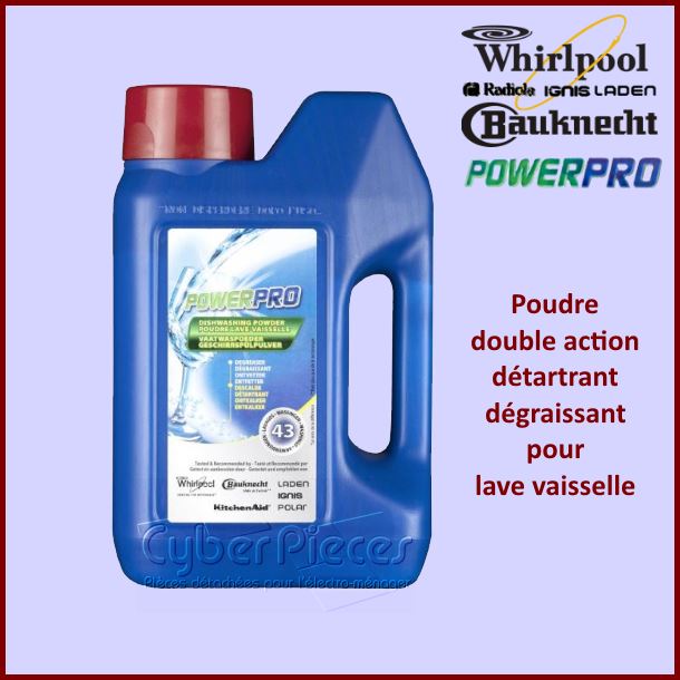 Poudre lave-vaisselle PowerPro DWP125 Whirlpool 484000008386 - Pièc...