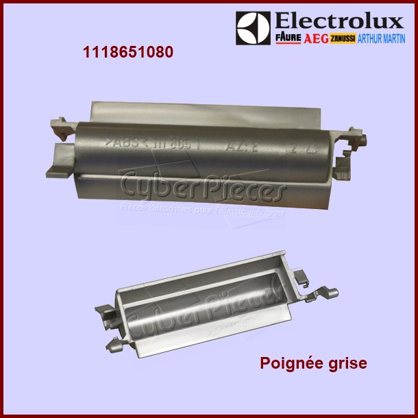 Poignée grise Electrolux 1118651080 - Pièces lave-vaisselle