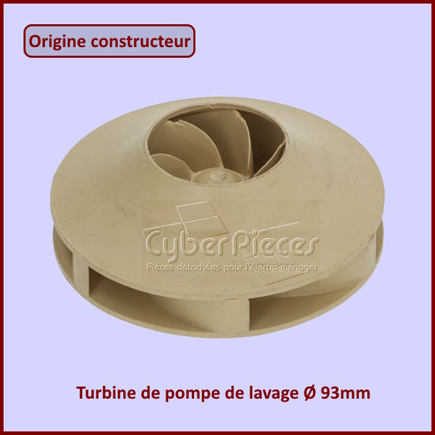 Turbine de pompe de lavage Ø 93mm