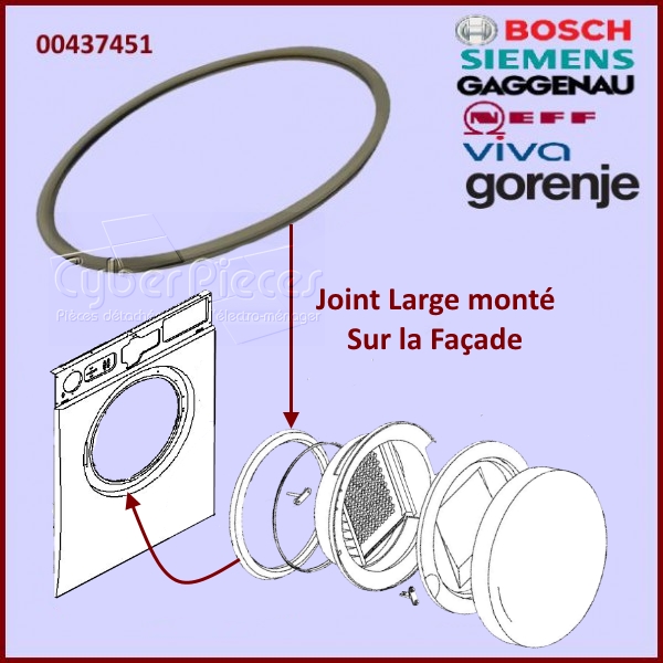 Joint large de porte Bosch 00437451 - Pièces sèche-linge