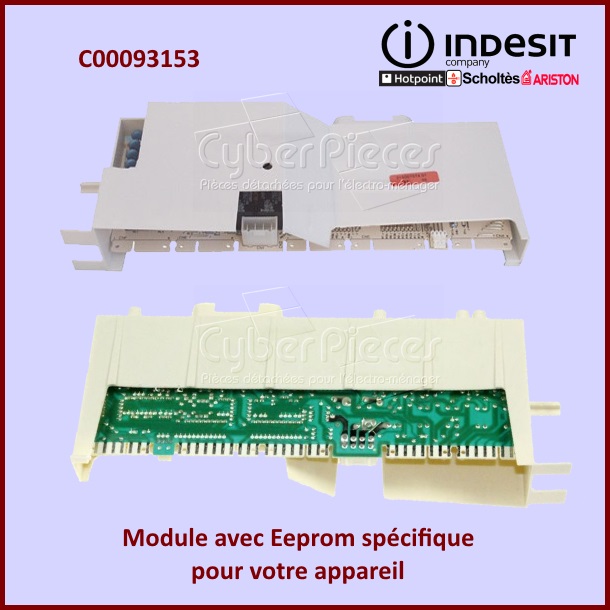 Carte électronique ROHS Indesit C00093153 avec Eeprom spécifique in...