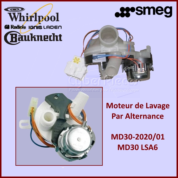 Moteur d'alternance 481290508637 SMEG 819130468 - Pièces lave-vaiss...