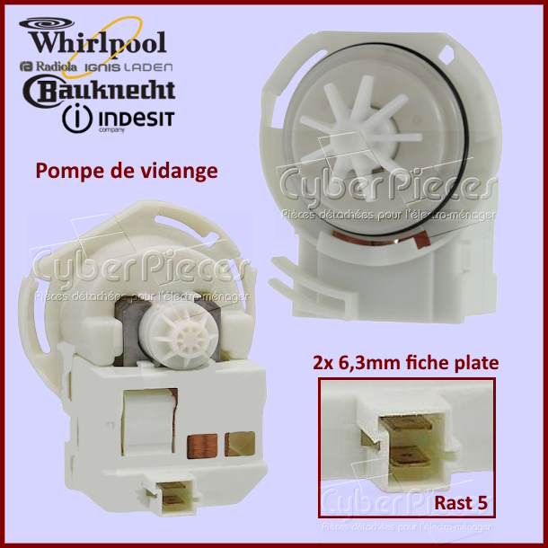 Pompe De Vidange 45-60cm Eos C00272301 - Pièces lave-vaisselle