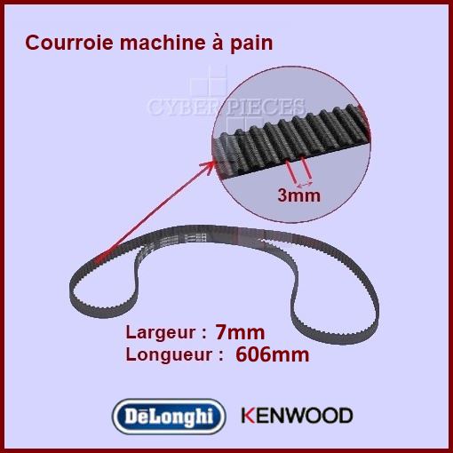 Courroie 606mm machine à pain BM450 Kenwood KW712257 - Pièces machi...