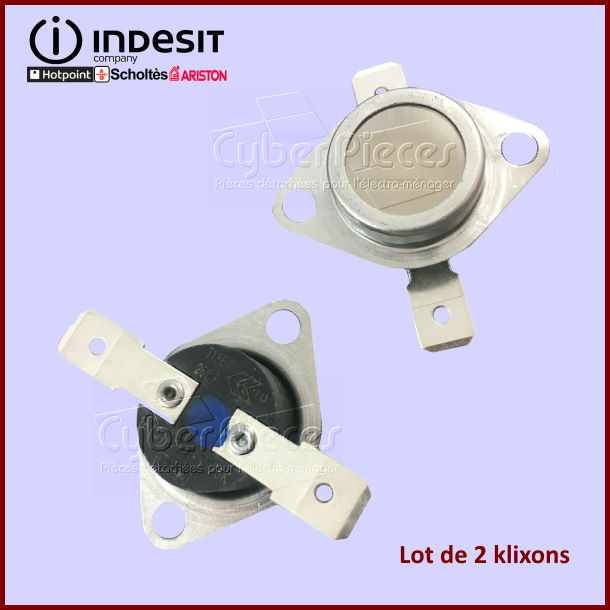 Lot de 2 klixons Indesit C00306861 - Pièces sèche-linge