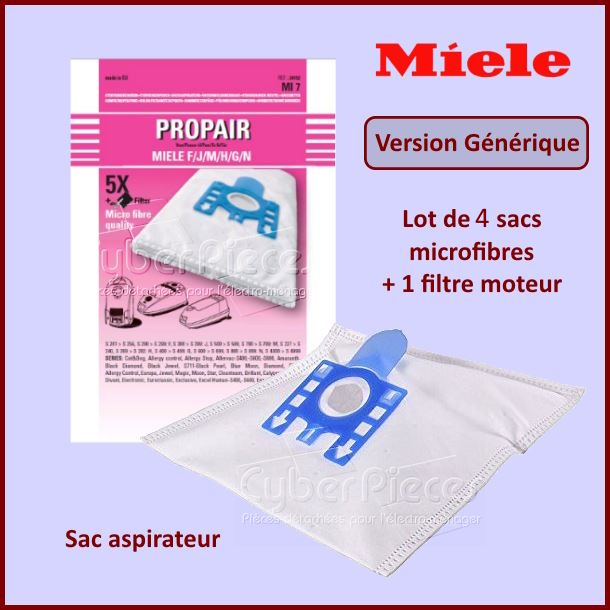 Sac aspirateur microfibre adaptable Miele 9917710 - Pièces aspirateur