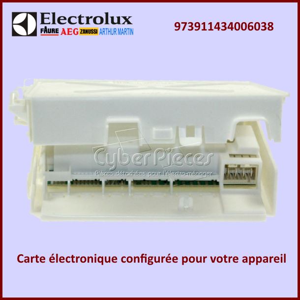 Carte electronique configuré EDW1X Electrolux 973911434006038 - Piè...