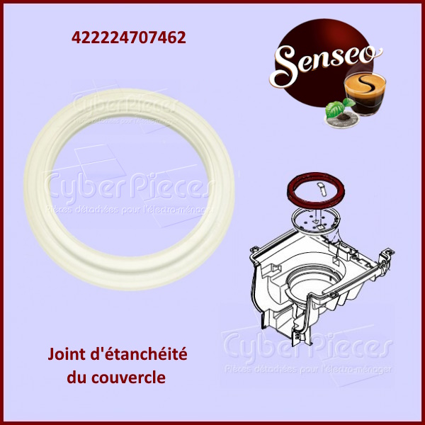 Joint du compartiment dosettes située dans le couvercle de la Senseo 422224707462