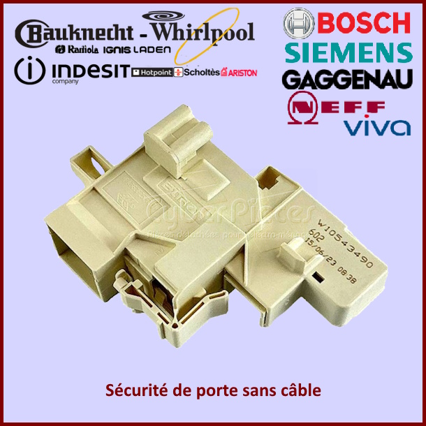 Sécurité de porte Whirlpool 481010552846 sans câble
