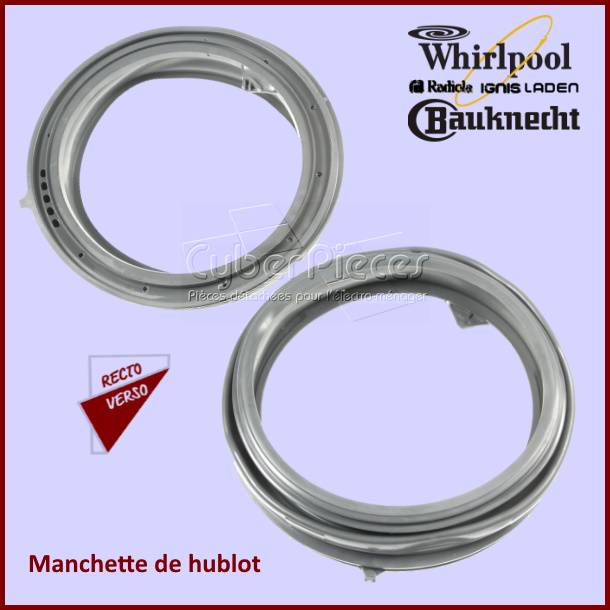 Manchette de hublot Whirlpool 481010632436