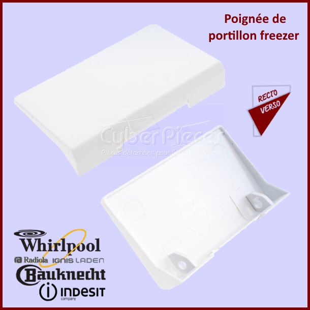 Poignee de portillon freezer Whirlpool 481249868226