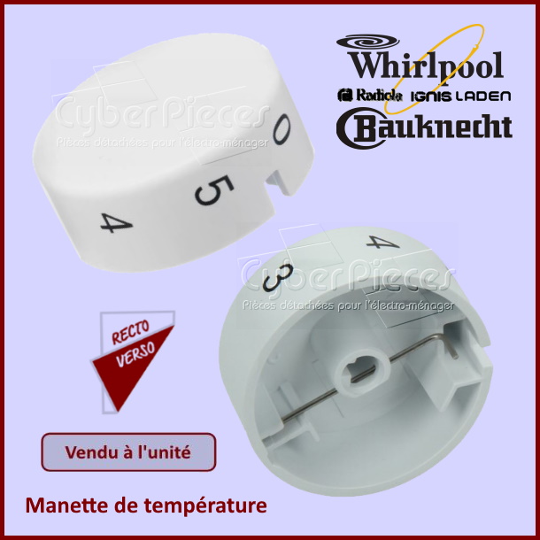Bouton thermostat température 00169314 - Pièces réfrigérateur & con...