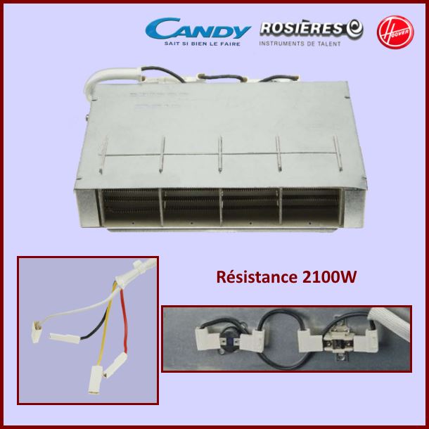 Résistance 1050W+1050W Candy 40006991 - Pièces sèche-linge