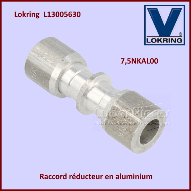 Raccord réducteur en aluminium Lokring 7,5NKAL00