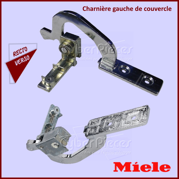 Charnière gauche de couvercle Miele 5784610