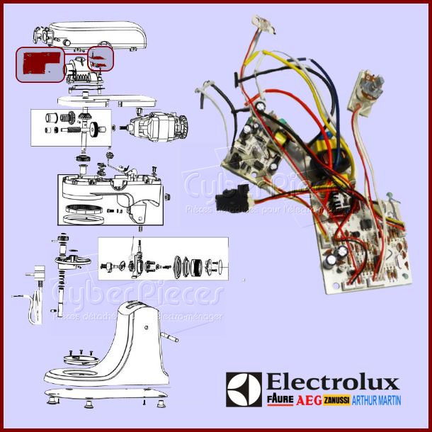 Carte Ã©lectronique Electrolux 4055287348 - PiÃ¨ces robots mÃ©nagers
