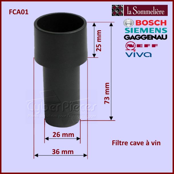 Filtre cave à vin La Sommelière FCA01 - Pièces réfrigérateur & cong...