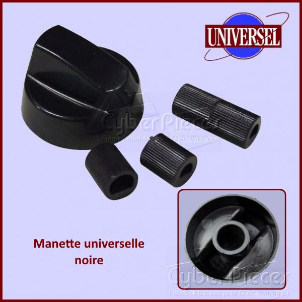 Manette Noire + Embouts Universel - Pièces four
