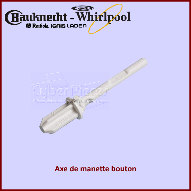 Axe de manette Whirlpool 480120100634