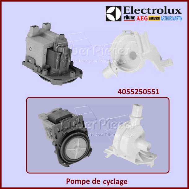 Pompe de cyclage Electrolux 4055250551 -  Pièces machine à laver
