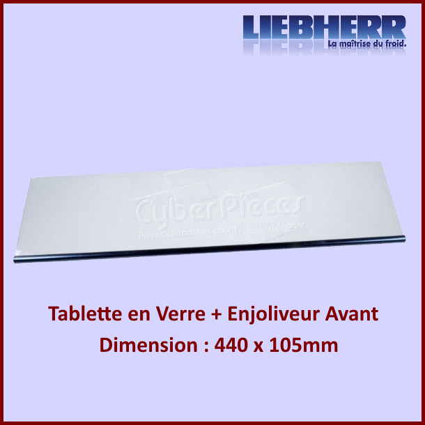 Tablette en verre Liebherr 7272334 - Pièces réfrigérateur & congéla...