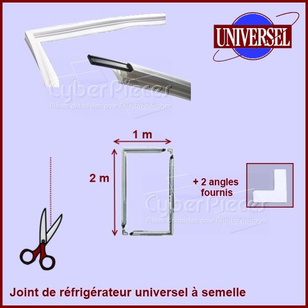 Kit joint magnétique à semelle dimension 1x2m - Pièces réfrigérateu...