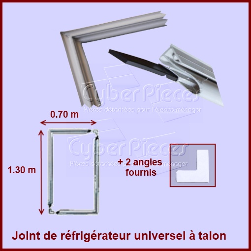 Kit joint magnétique à talon dimension 1m30 X 0m70 - Pièces réfrigé...