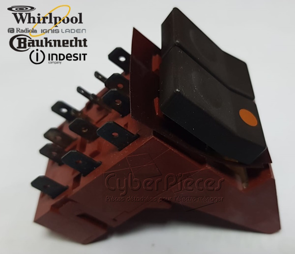 Clavier 2 touches Whirlpool 481927628048