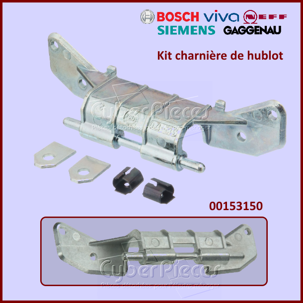 Kit charnière de hublot BOSCH 00153150