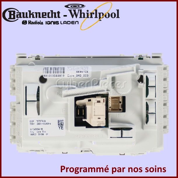 Carte de Puissance programmé Whirlpool 481010583818 - Pièces sèche-...