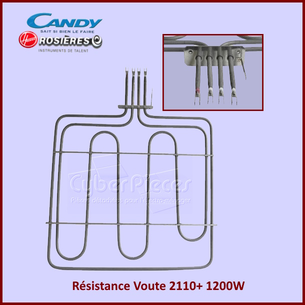 RÃ©sistance Voute 2110+ 1200W 230V GIAS 44001353 - PiÃ¨ces four