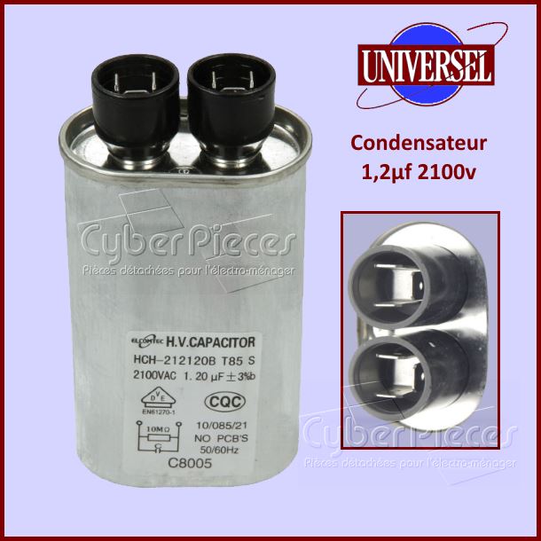 Condensateur H.T. 1,2µf 2100V