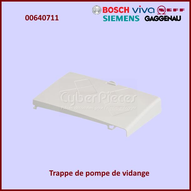 Trappe pompe de vidange Bosch 00640711 -  Pièces machine à laver