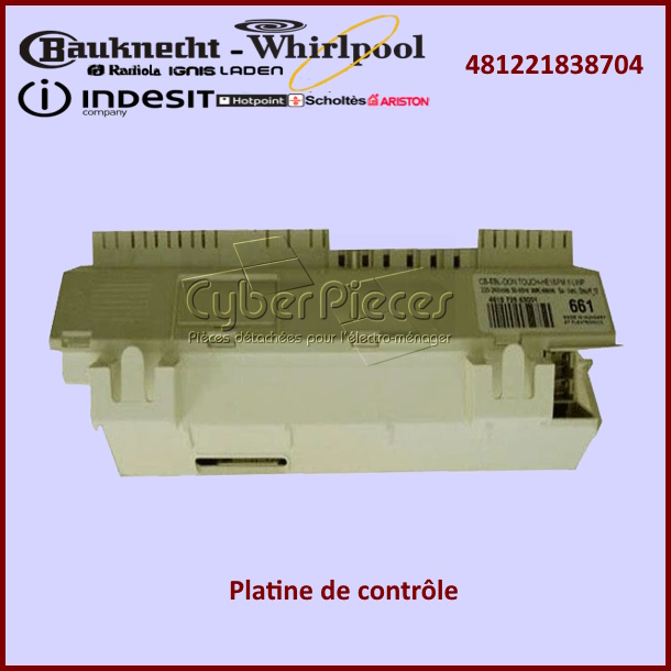 Platine de contrôle Whirlpool 481221838704