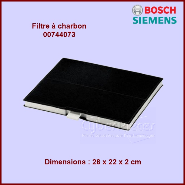 Filtre à charbon Bosch - 00744073 - Pièces hotte