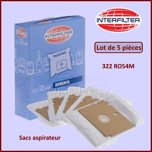 Sacs aspirateur 322 RO54M Candy 35601507