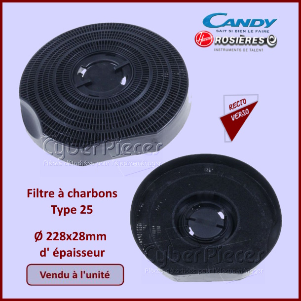 Filtre à charbons Type25