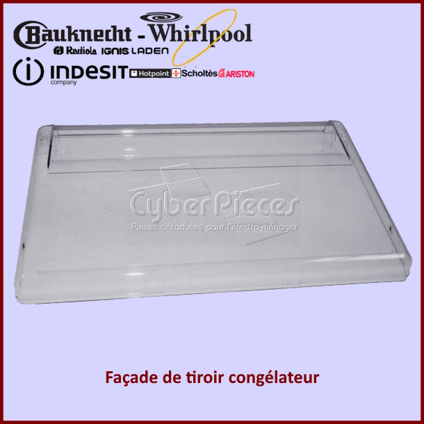 Façade de tiroir congélateur Whirlpool 481244069404