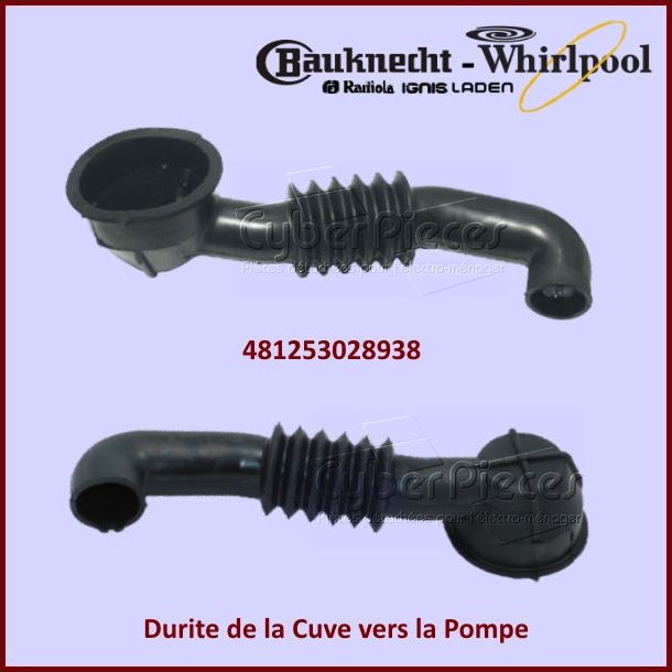 Durite Whirlpool 481253028938 -  Pièces machine à laver