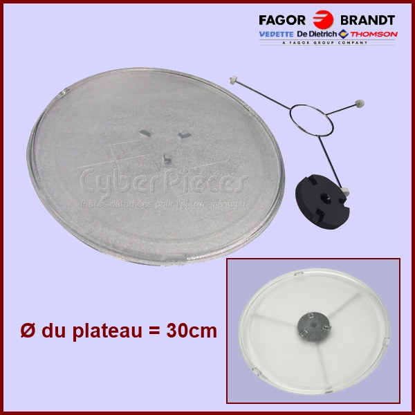 Kit Plateau Tournant 300mm - 74X7599 - 50280004008 - Pièces Micro-o...