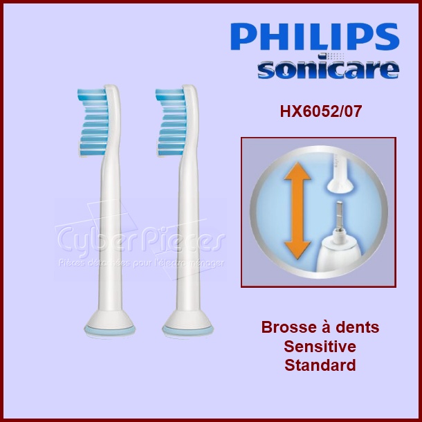 Brosse à dents Sensitive Standard HX605207 - Pièces hygiène