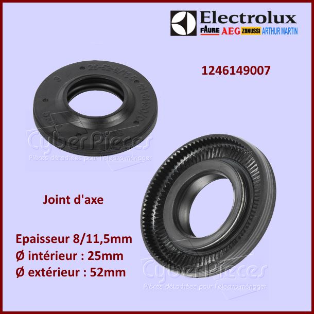 Joint d'axe 25X52X8/11,5 Electrolux 1246149007 -  PiÃ¨ces machine Ã  ...