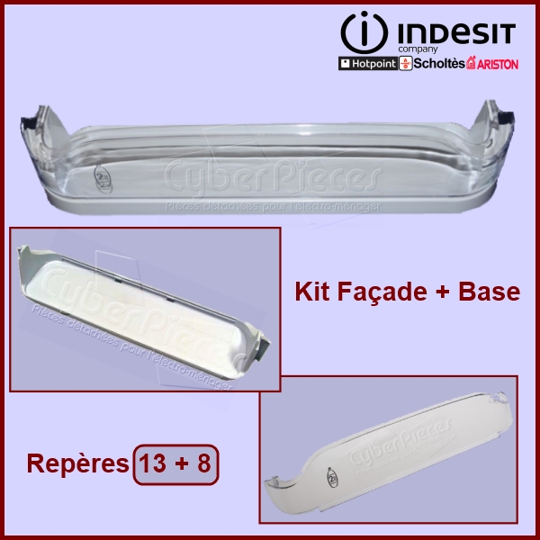 Kit Balconnet complet (facade + base) C00283225 - Pièces réfrigérat...