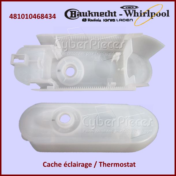Cache lampe blanc translucide Whirlpool 481010468434 - Pièces réfri...