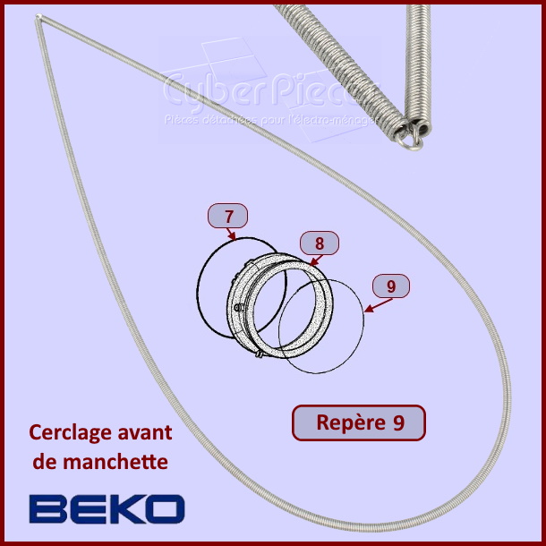 Cerclage avant de manchette Beko 2802580600