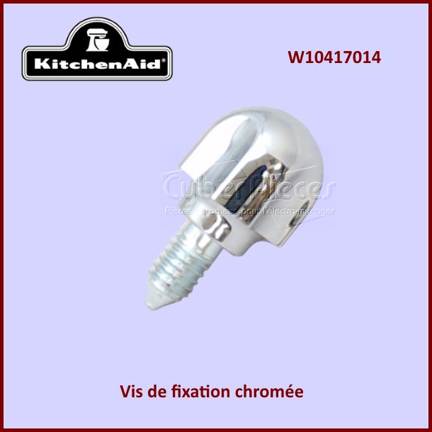 Vis chromée de fixation Kitchenaid W10417014 - Pièces robot pâtissi...