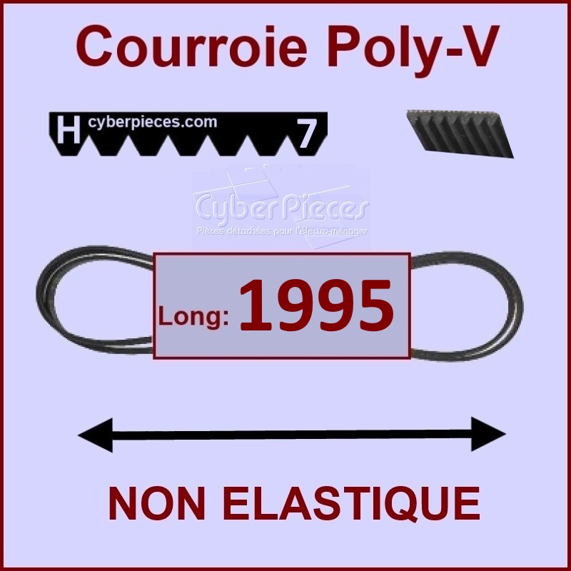 Courroie 1995H7 non élastique Bosch 00650499